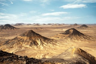 Black Desert landscape in Egypt