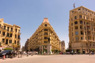 Talaat Harb Square in downtown Cairo