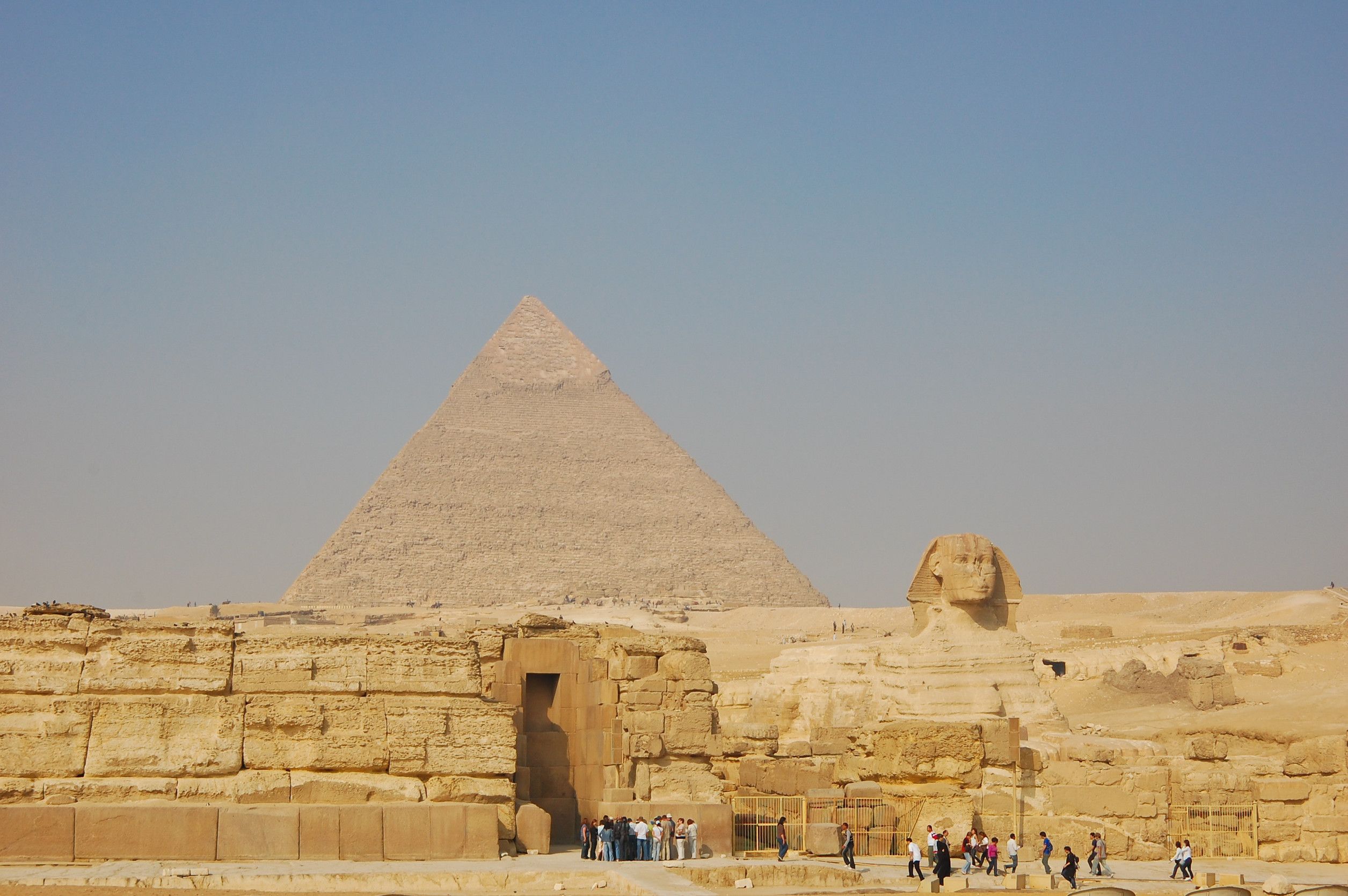 A View Of Great Pyramid Of Giza At Entrance Egypt