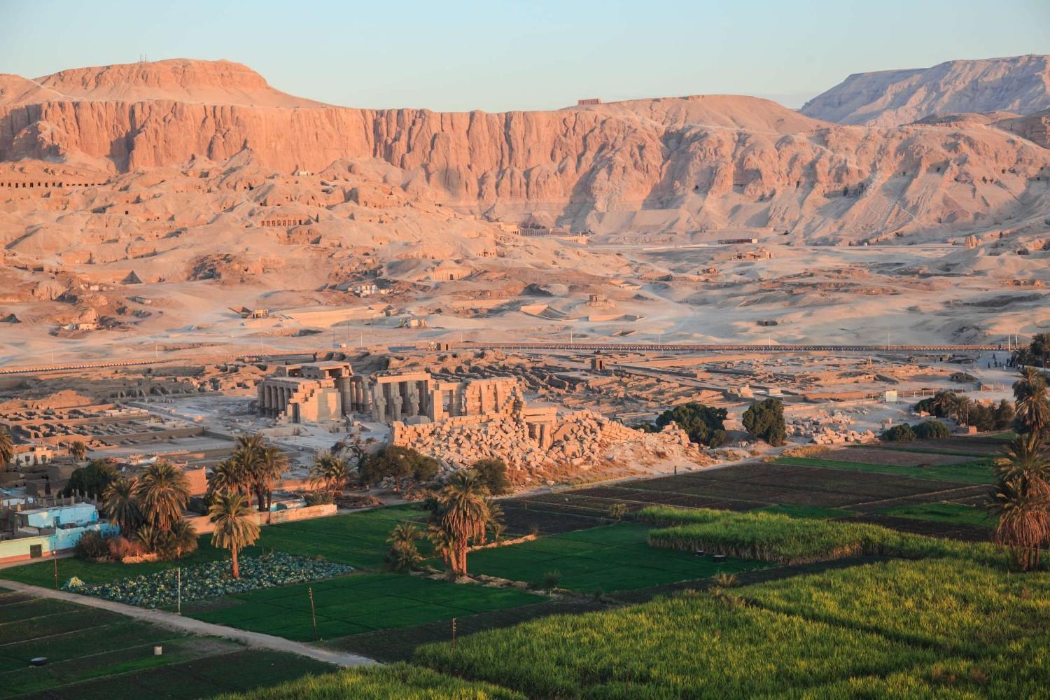 Aerial View Of The Valley Of The Kings