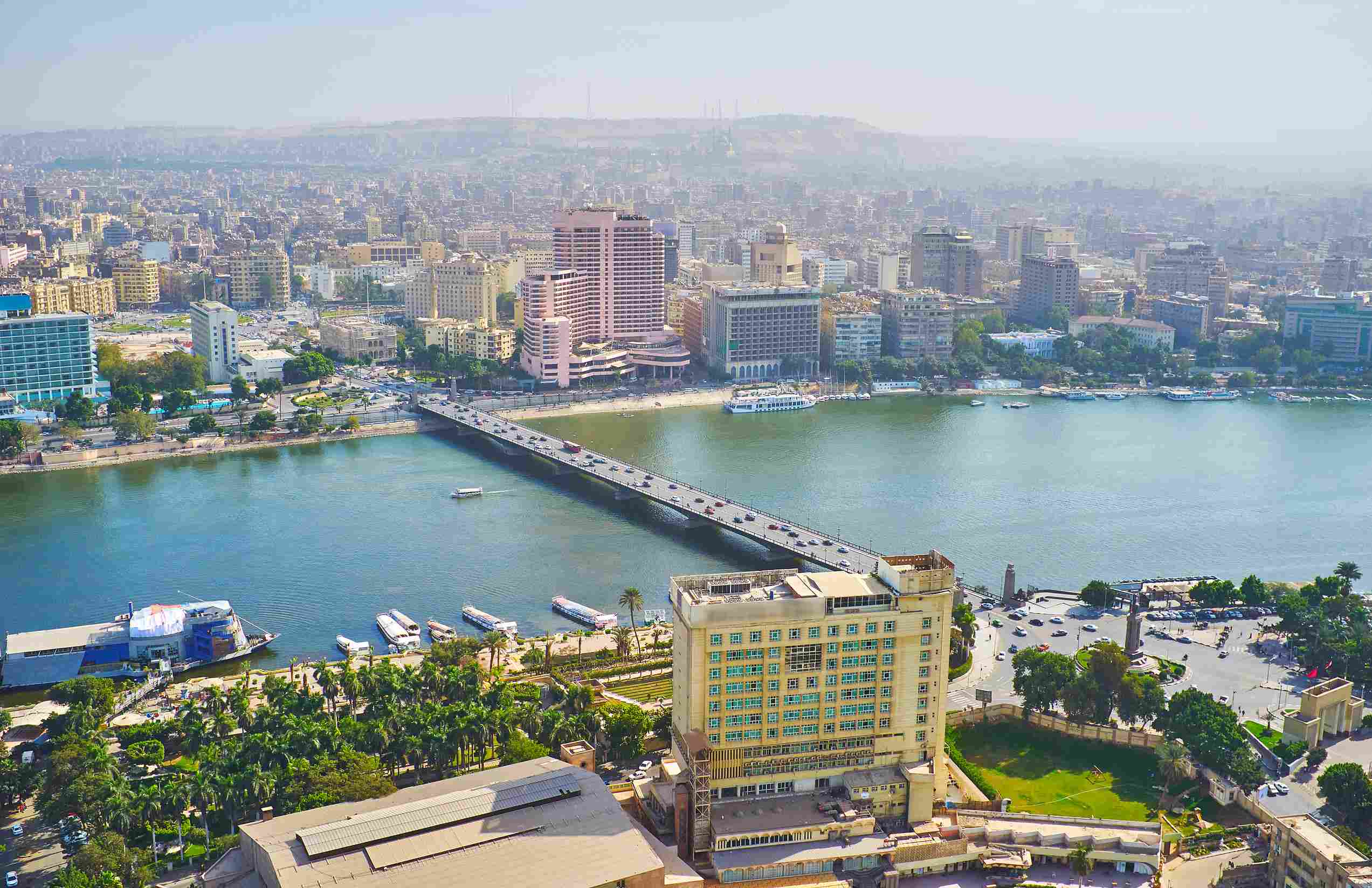 https egypt eta com images aerial view on qasr el nil bridge between gezira island and downtown district of cairo famous