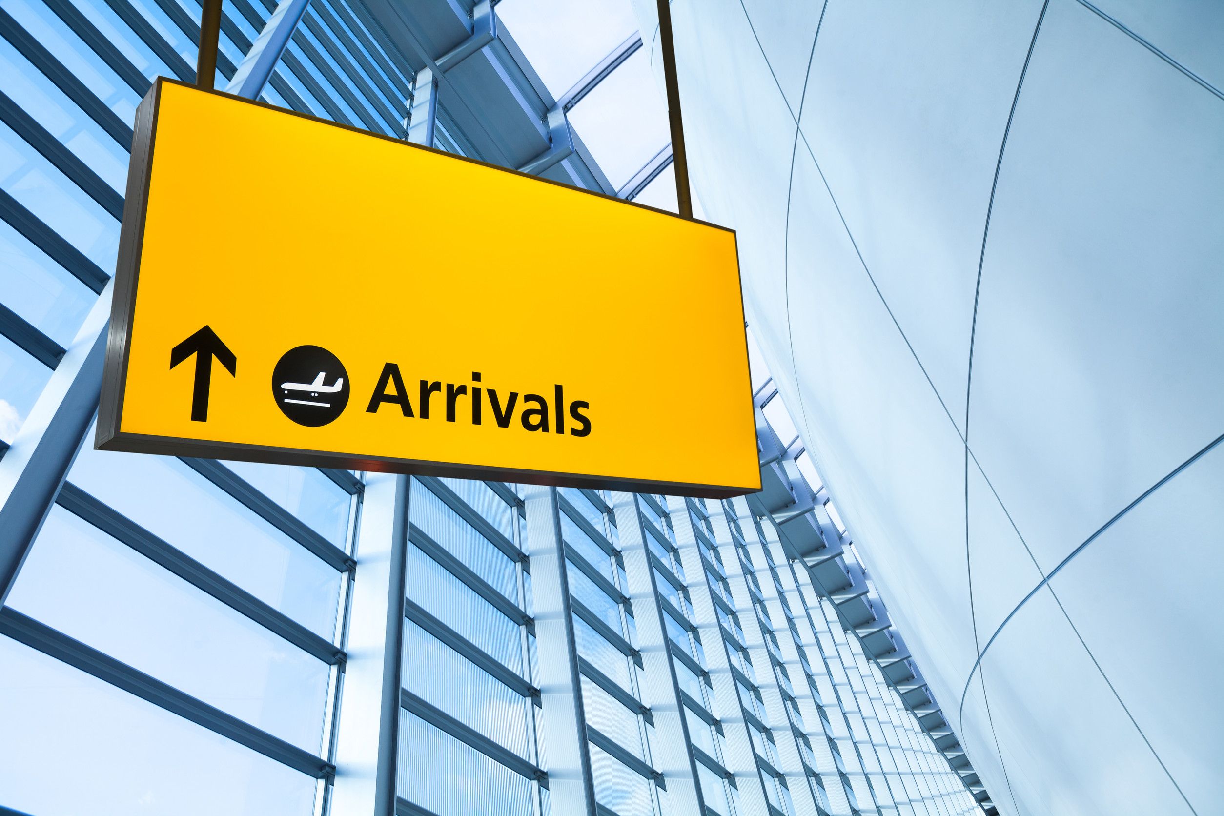 Airport Departure Arrival Information Sign