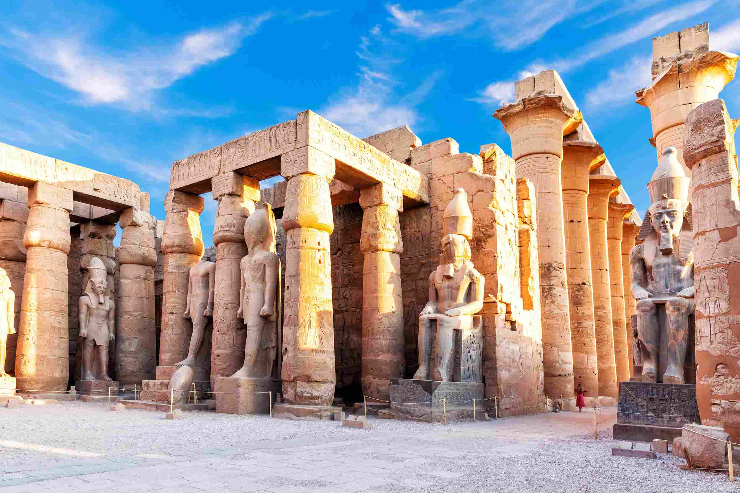 https egypt eta com images beautiful luxor temple first pylon ruins near the statues of ramses ii egyp