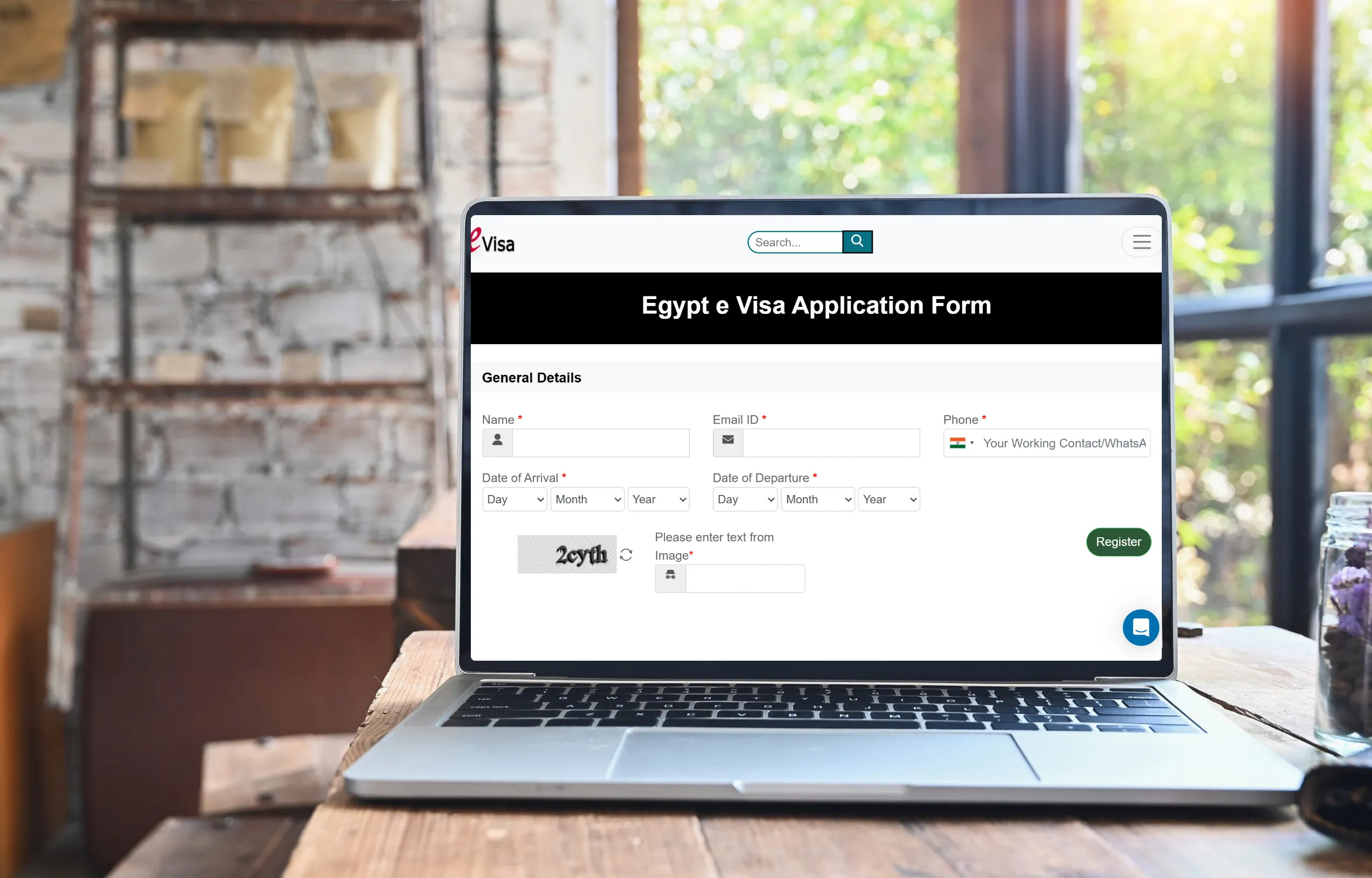 Egypt E Visa Form