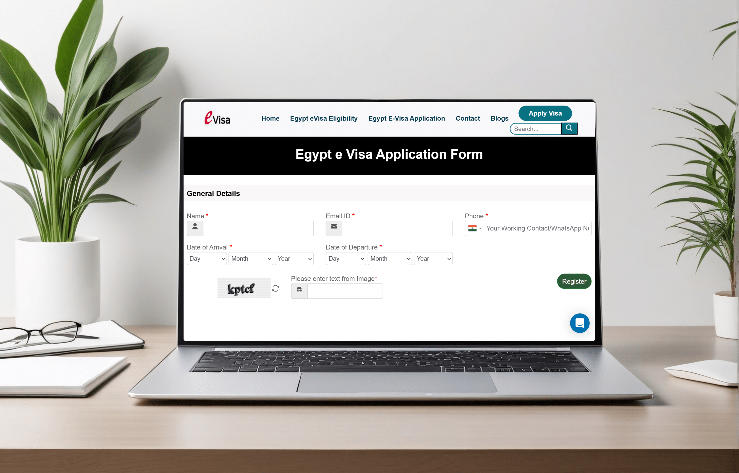 Egypt E Visa Form