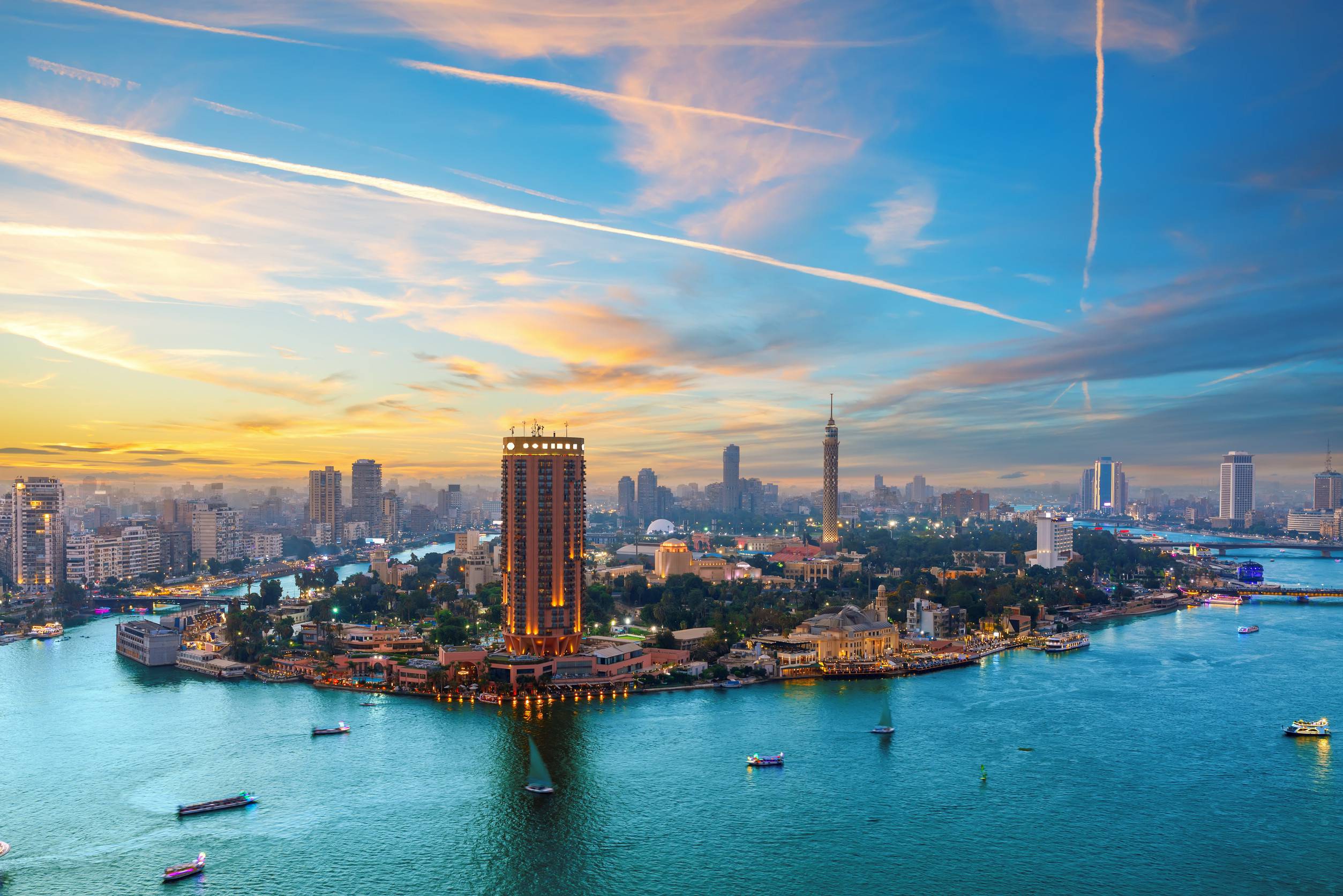 https egypt eta com images exclusive aerial view of the nile and downtown island of cairo egypt