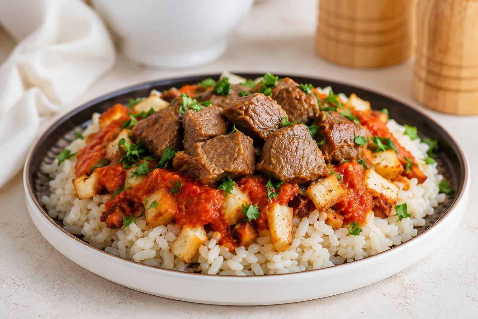 Fattah Egyptian Dish Fattah Egyptian Dish