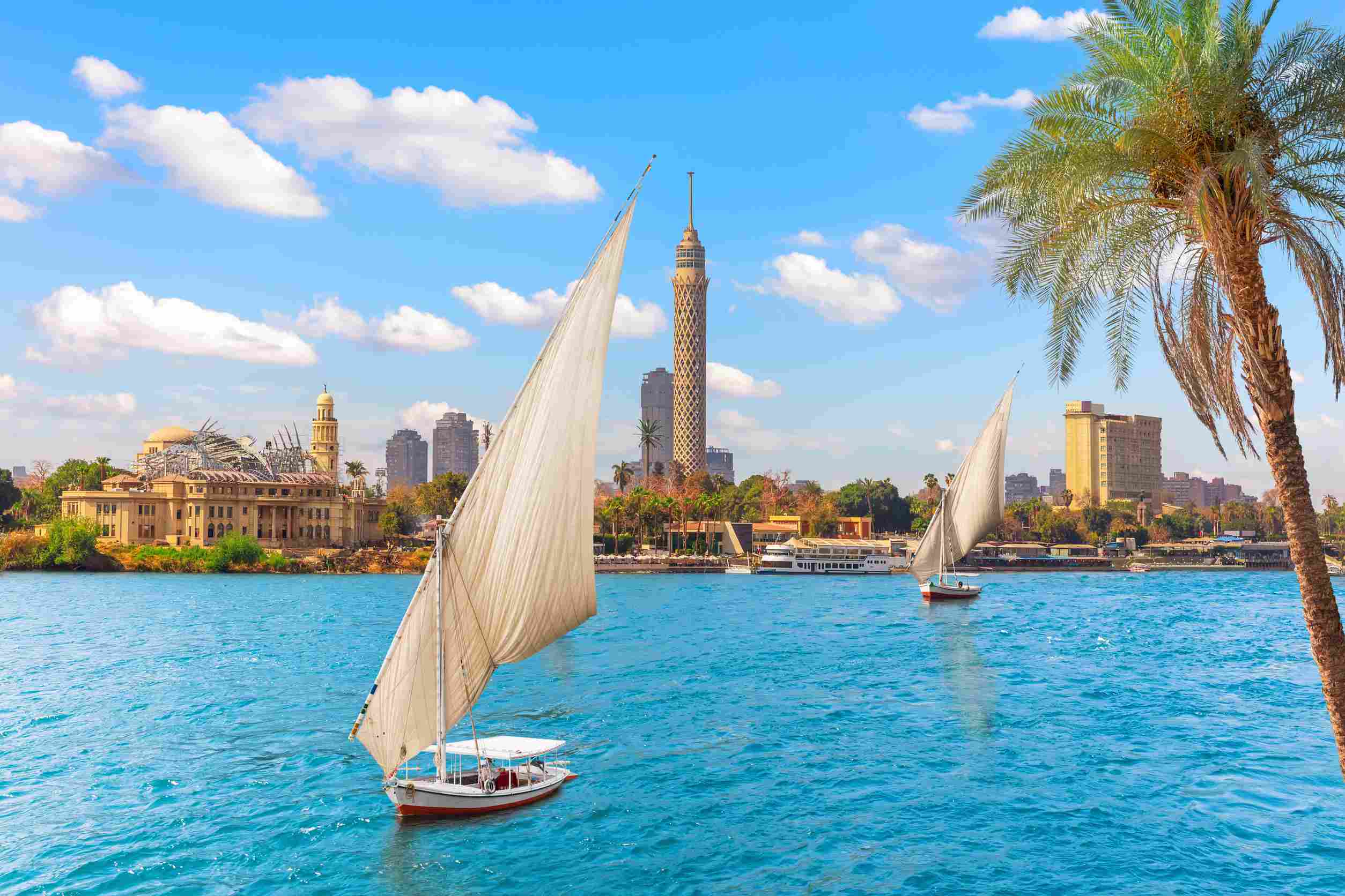 https egypt eta com images feluccas in the nile in front of the tower of cairo egypt