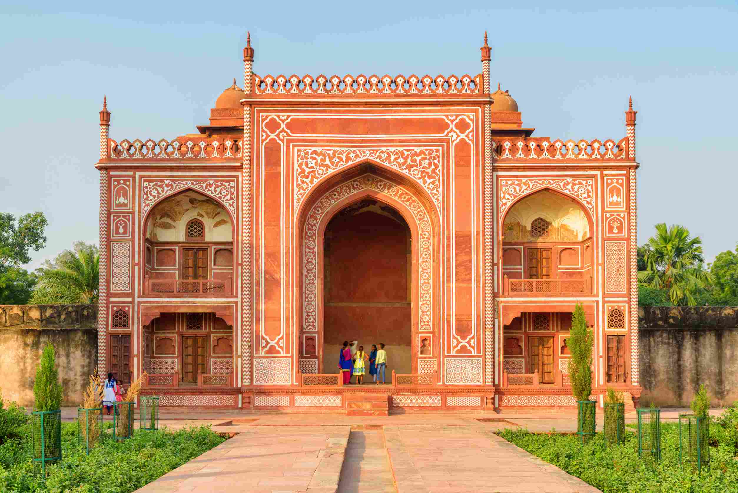 https egypt eta com images gorgeous view of red sandstone building at the tomb of itimad ud daulah baby taj in agra india