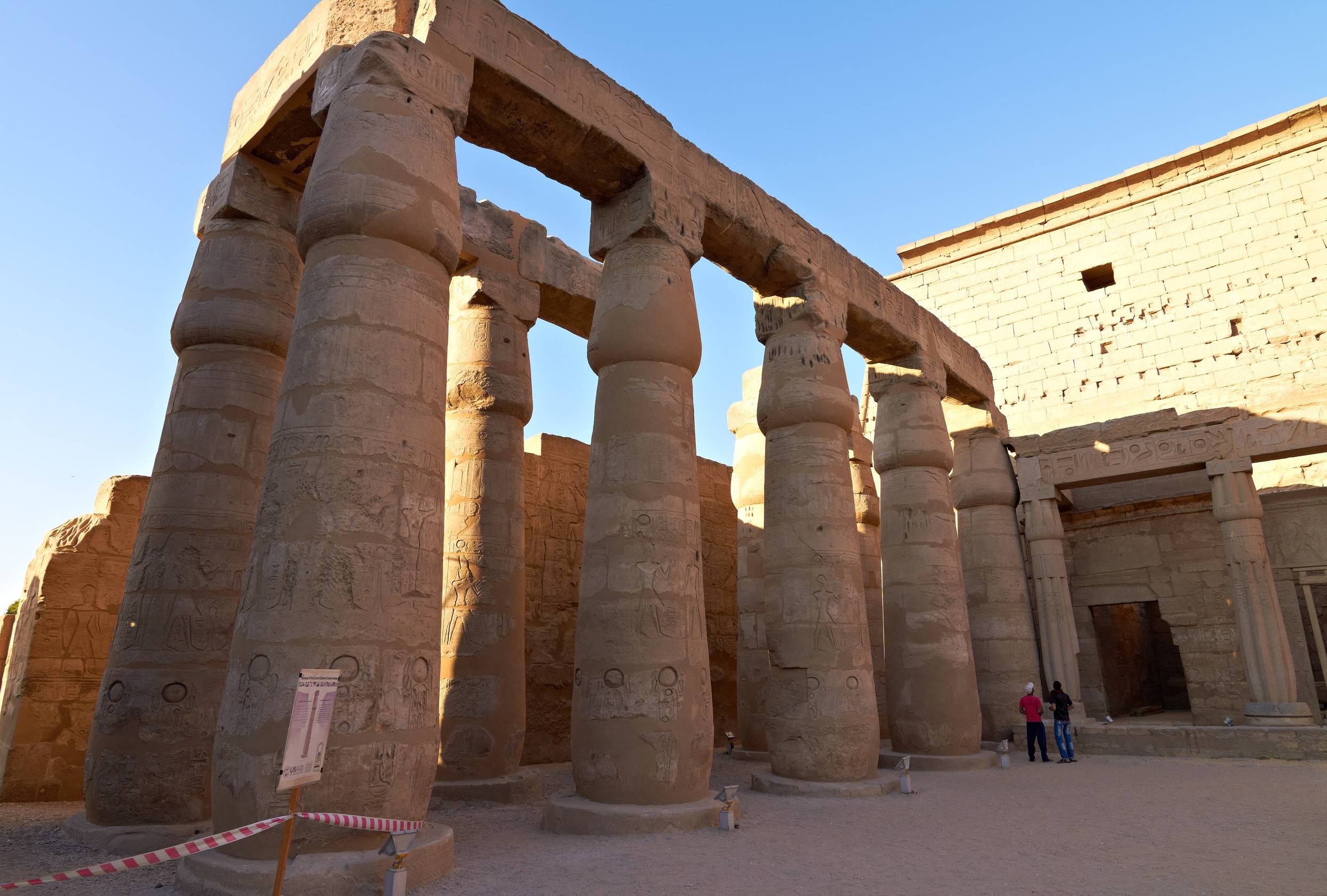 Inside View Of Luxor Temple At Dawn