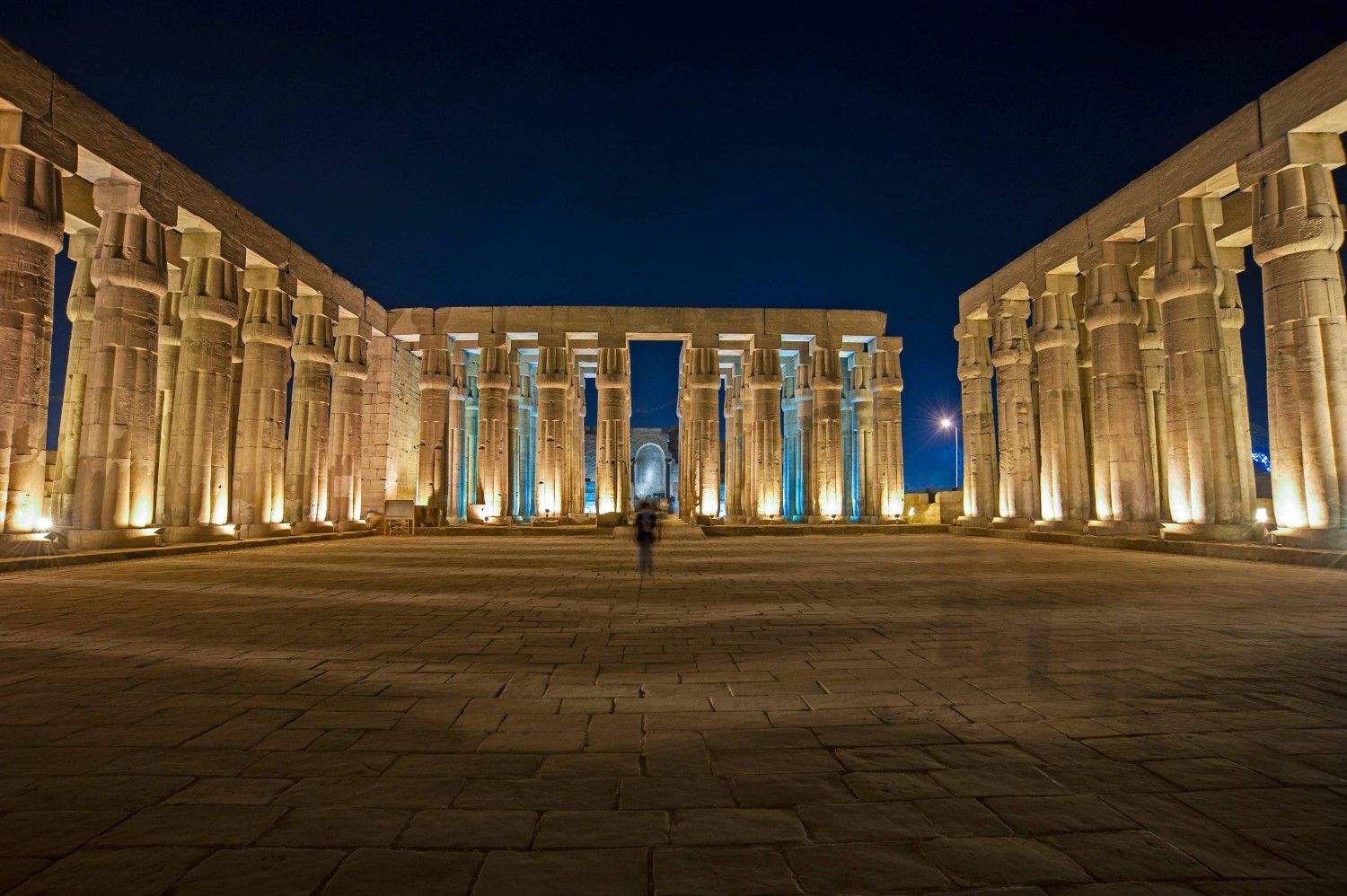 Luxor Temple At Night