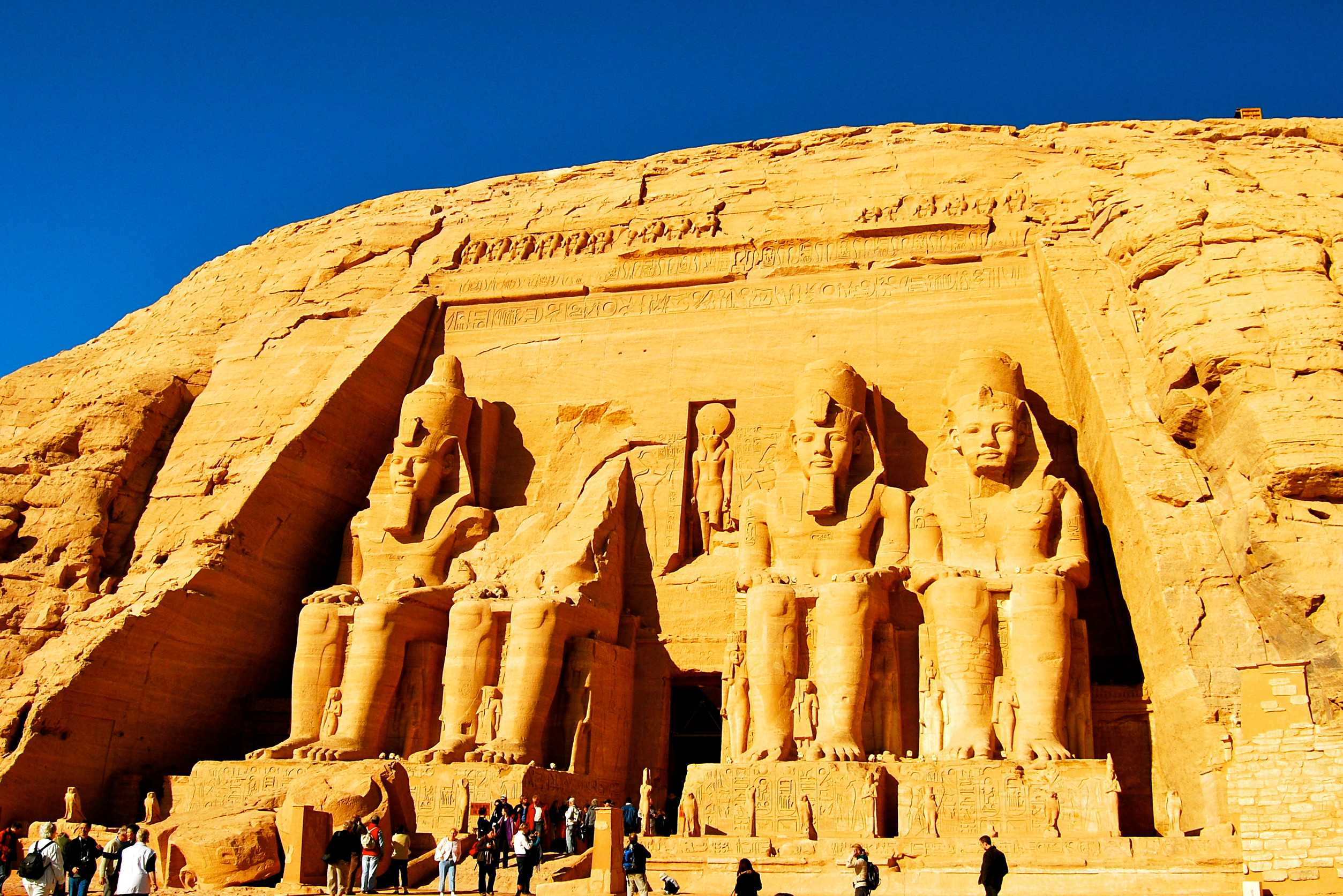 Pharaoh Monument From Abu Simbel Southern Egypt