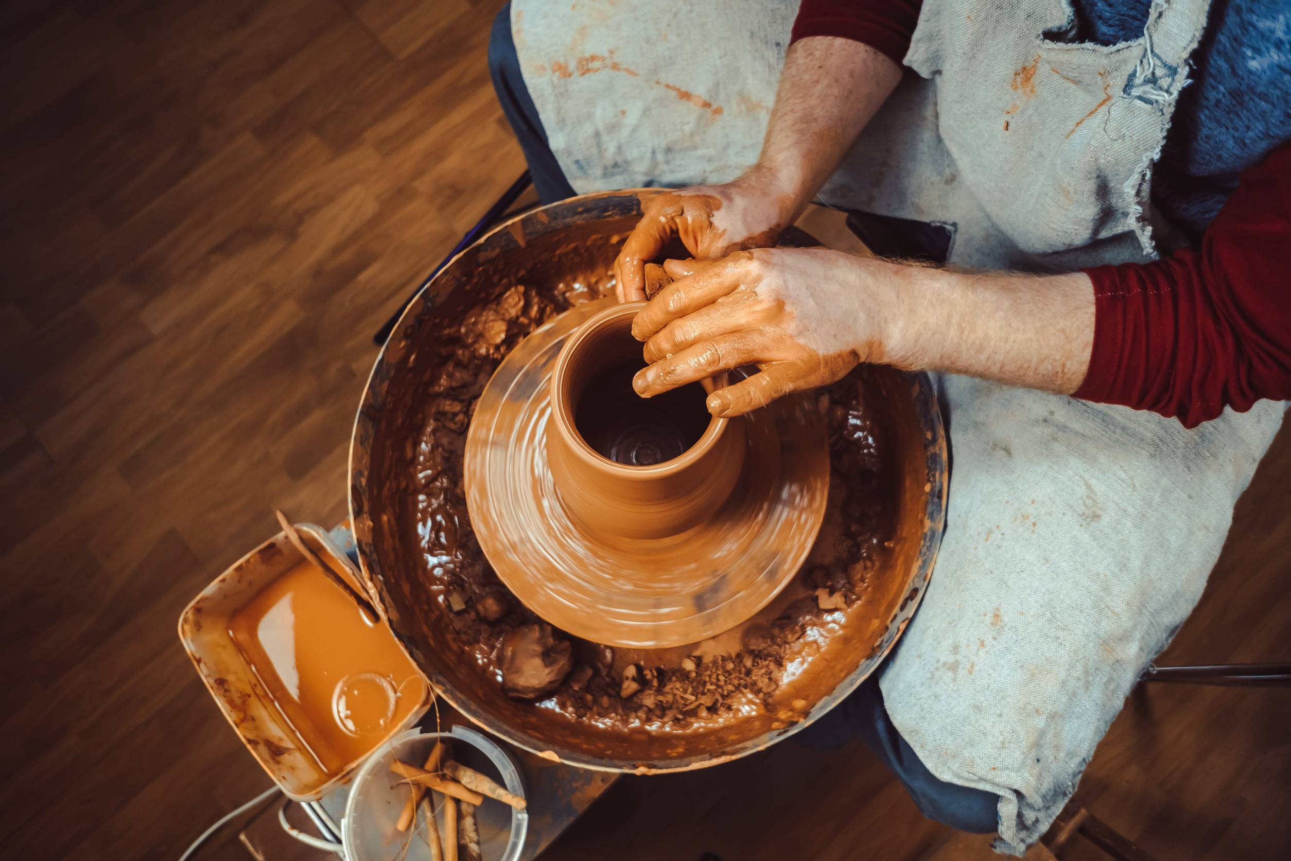 Pottery making