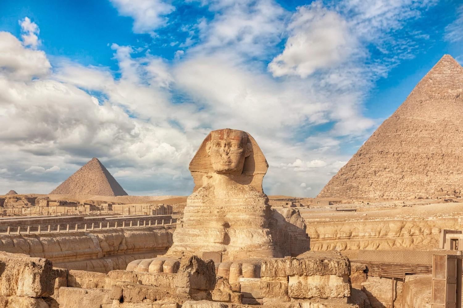The Great Sphinx And The Pyramid Of Kufu