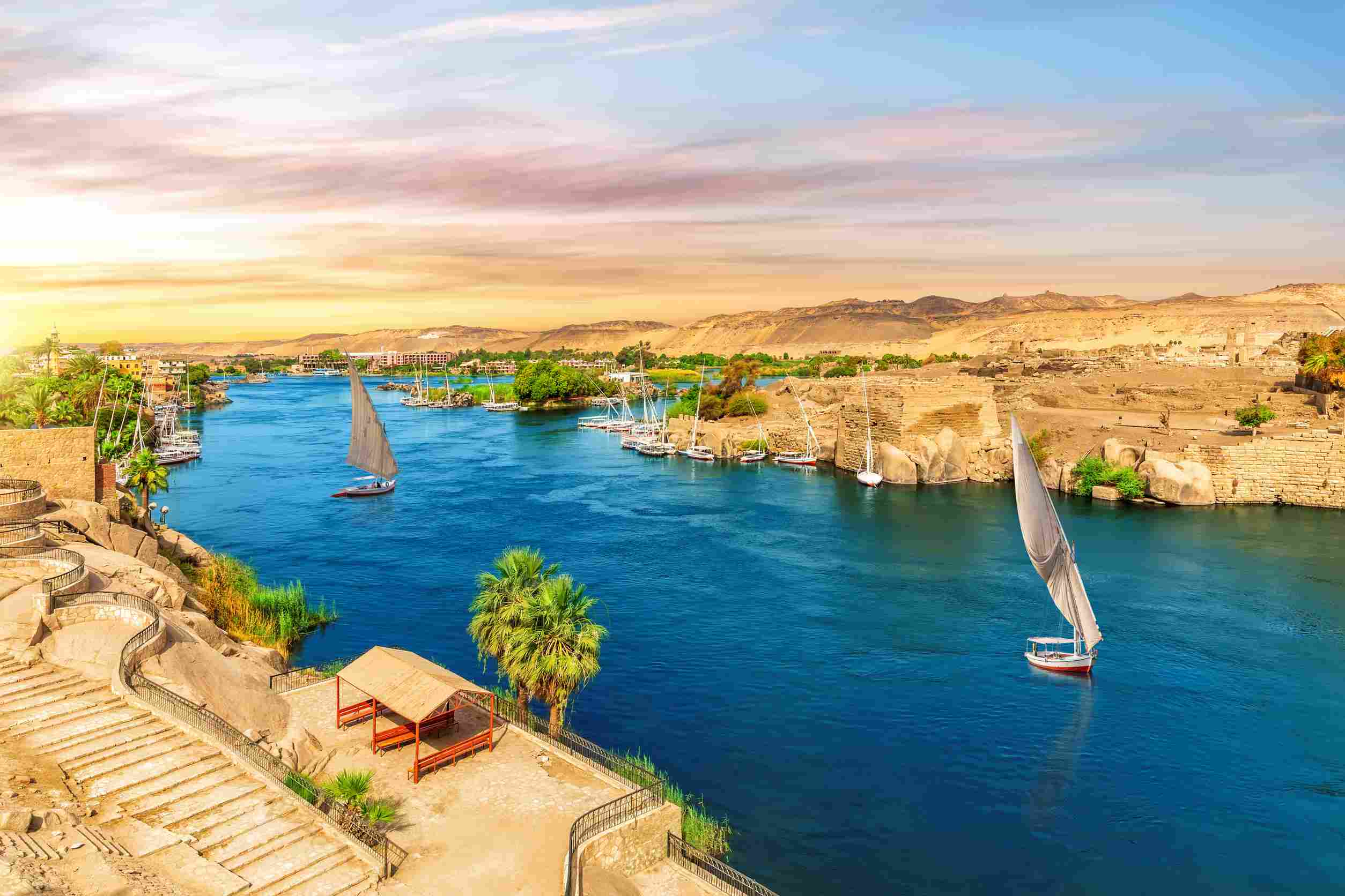 https egypt eta com images the nile river and traditional feluccas in aswan egypt beautiful aerial vie