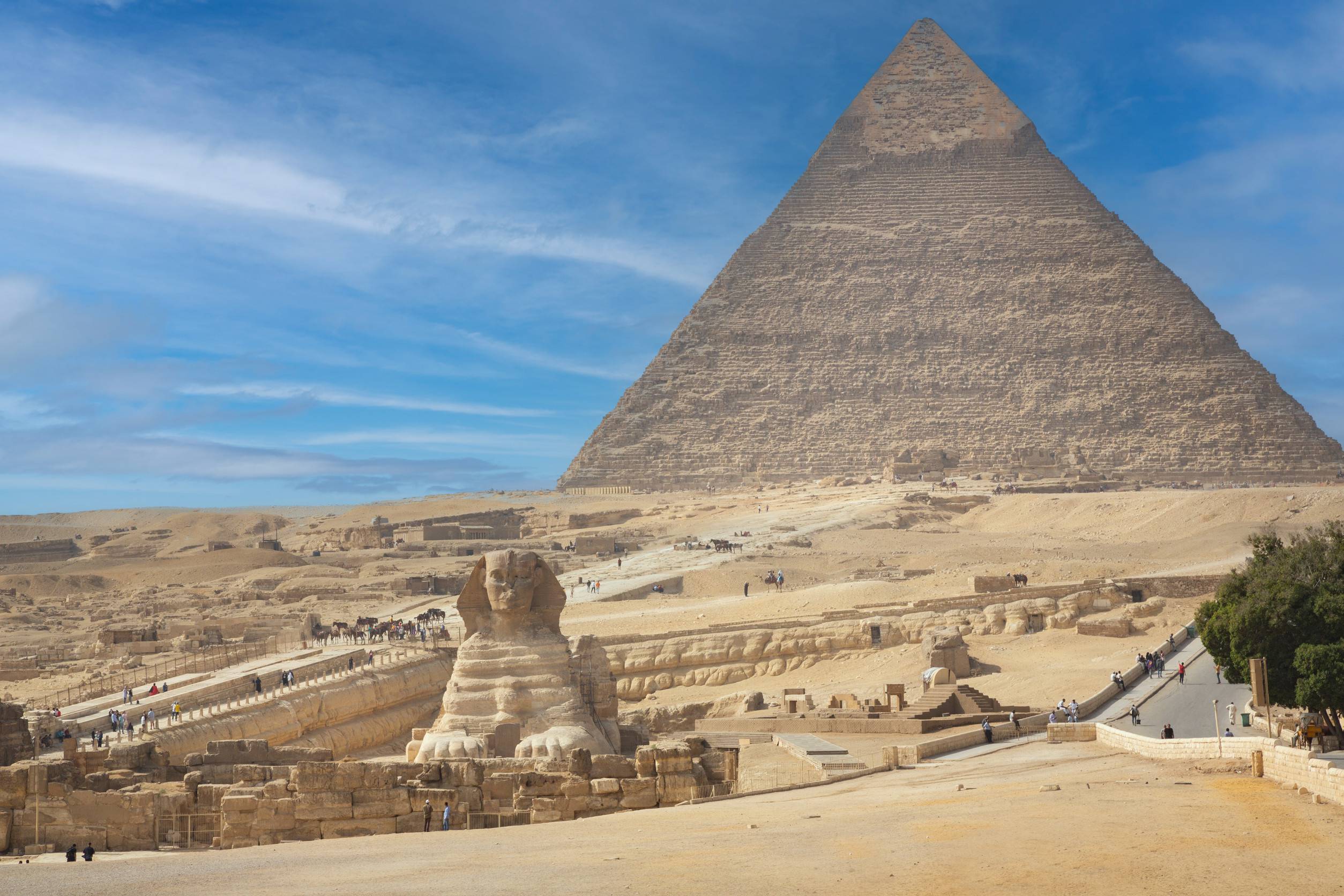 https egypt eta com images the sphinx and pyramid against the background of a beautiful blue sky cairo egyp