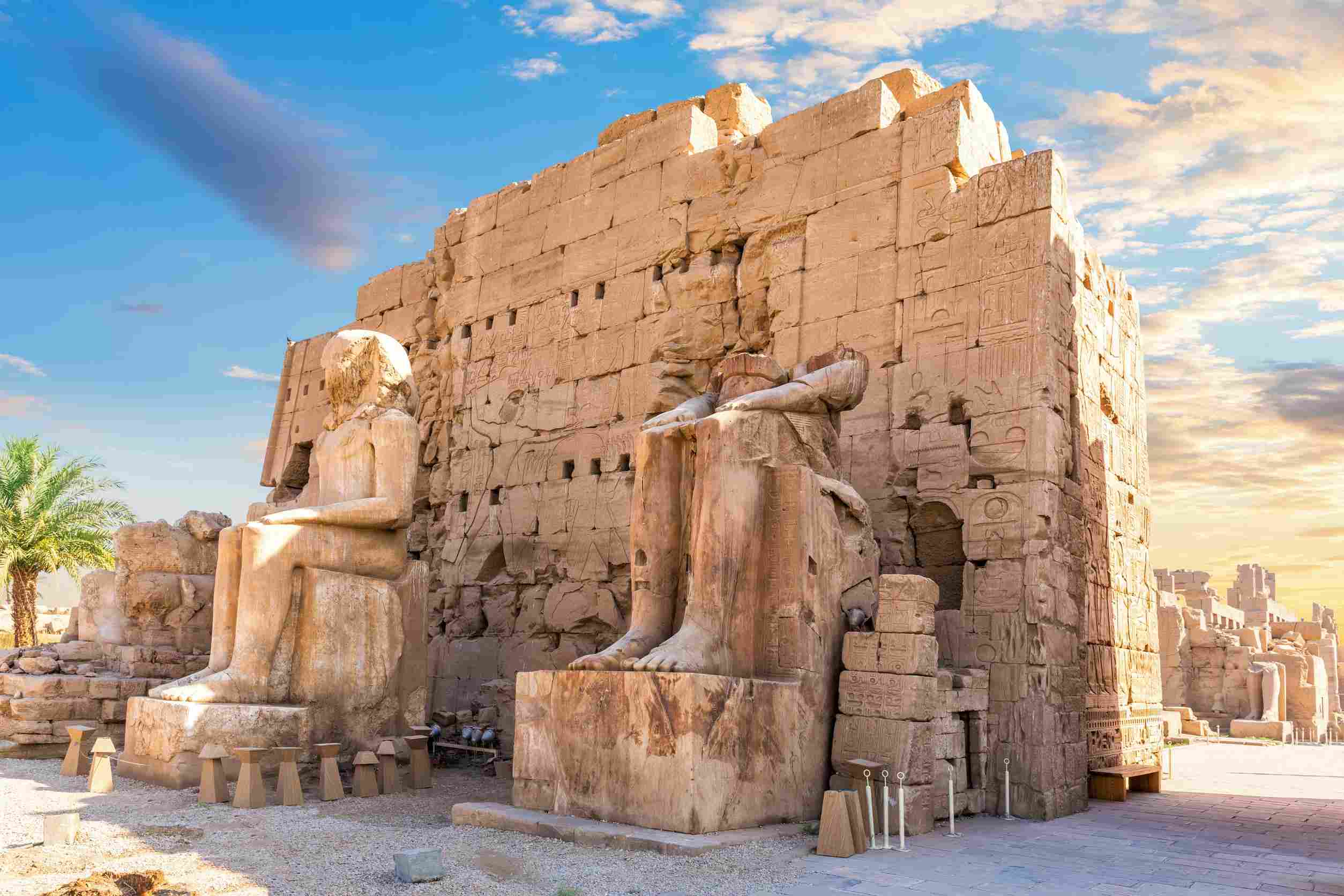 https egypt eta com images the third pylon facade and statues of karnak temple luxor egy