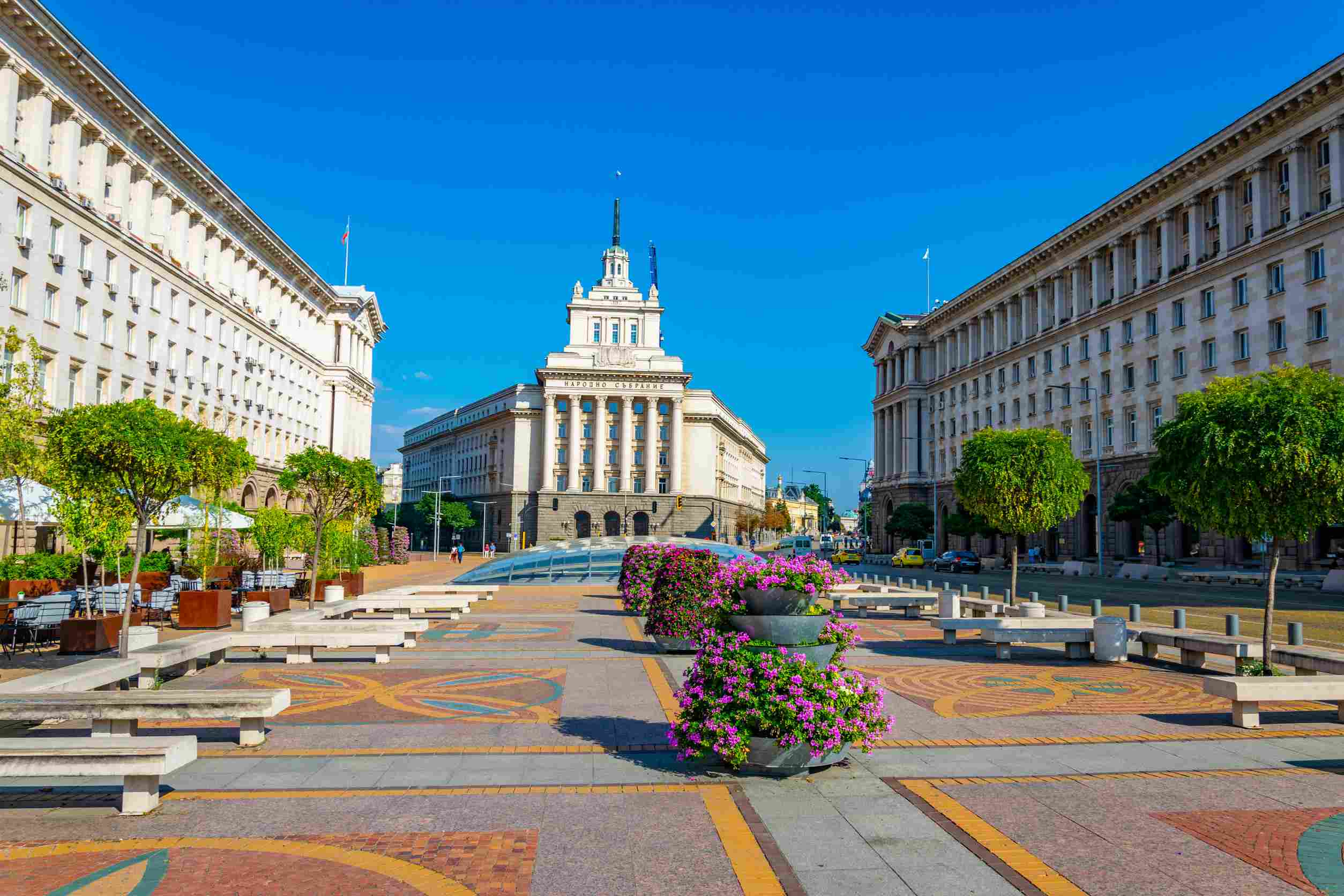https egypt eta com images three socialist classicism buildings at largo square in sofia bulgaria