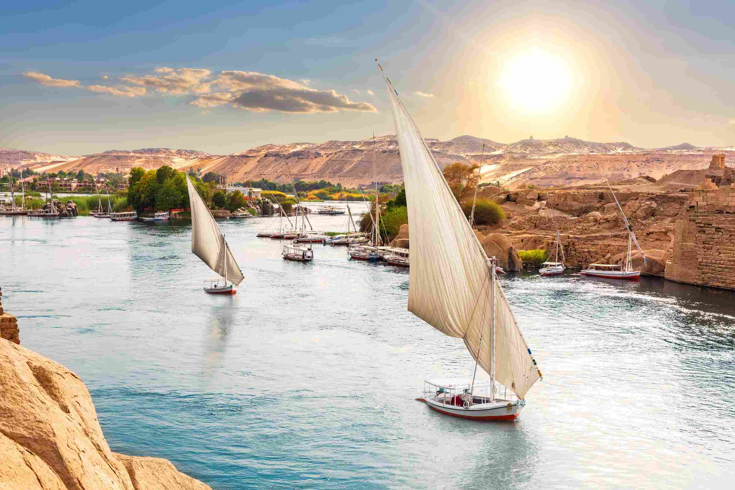 https egypt eta com images traditional nile sailboats near the banks of aswan eg