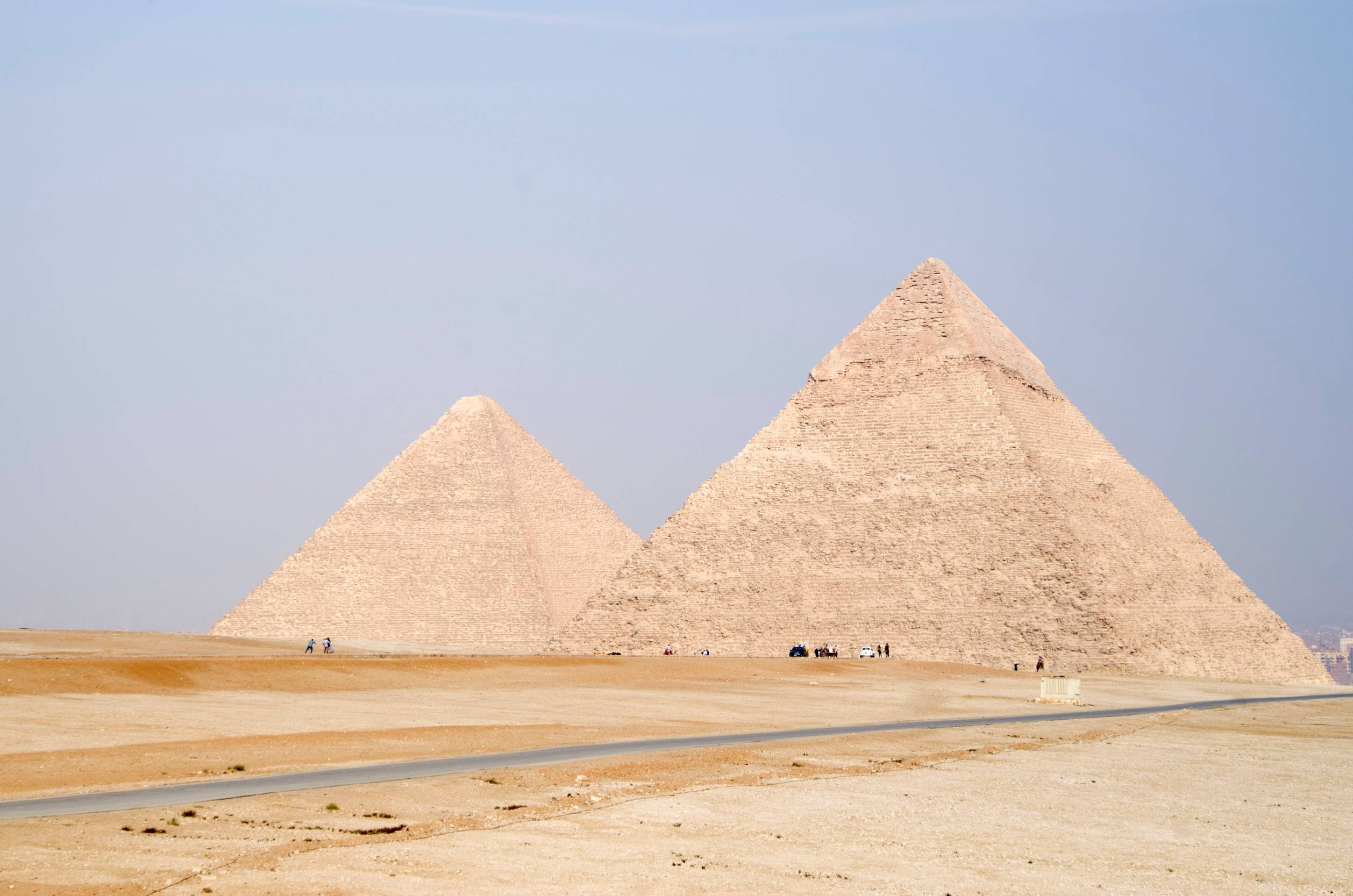 https egypt eta com images view of two great pyramids in sunny day giza cairo egypt