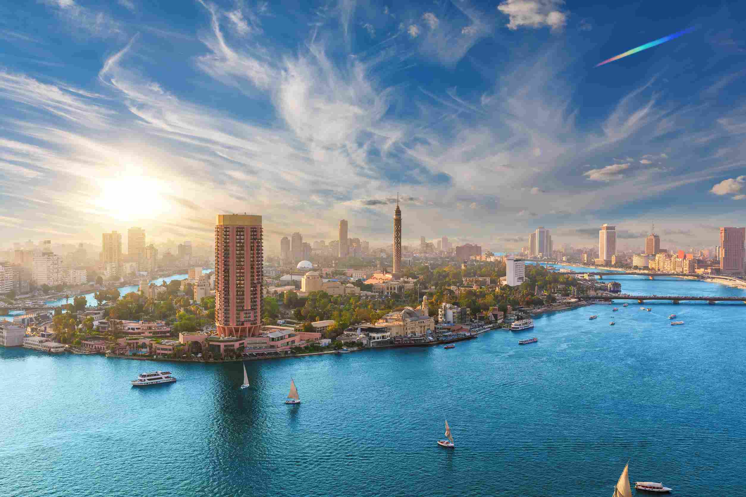 https egypt eta com images view on gezira island of cairo at sunset egypt