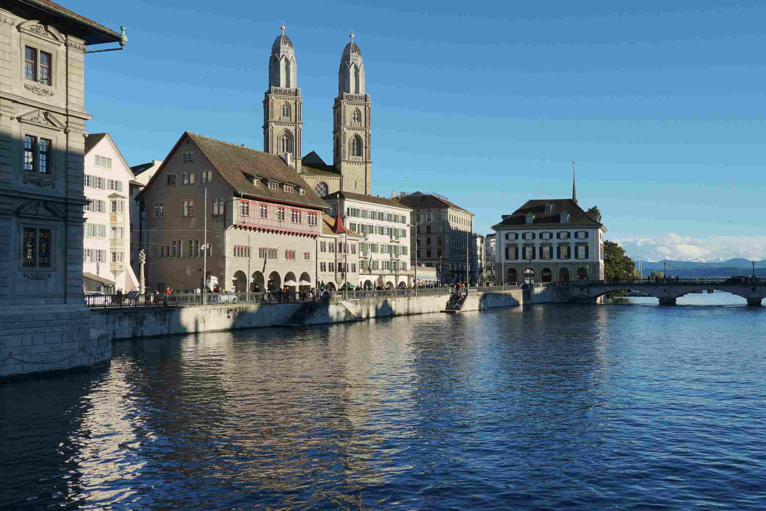 https egypt eta com images view on limmat river bank surrounded by historical buildings enlighten by sun in background